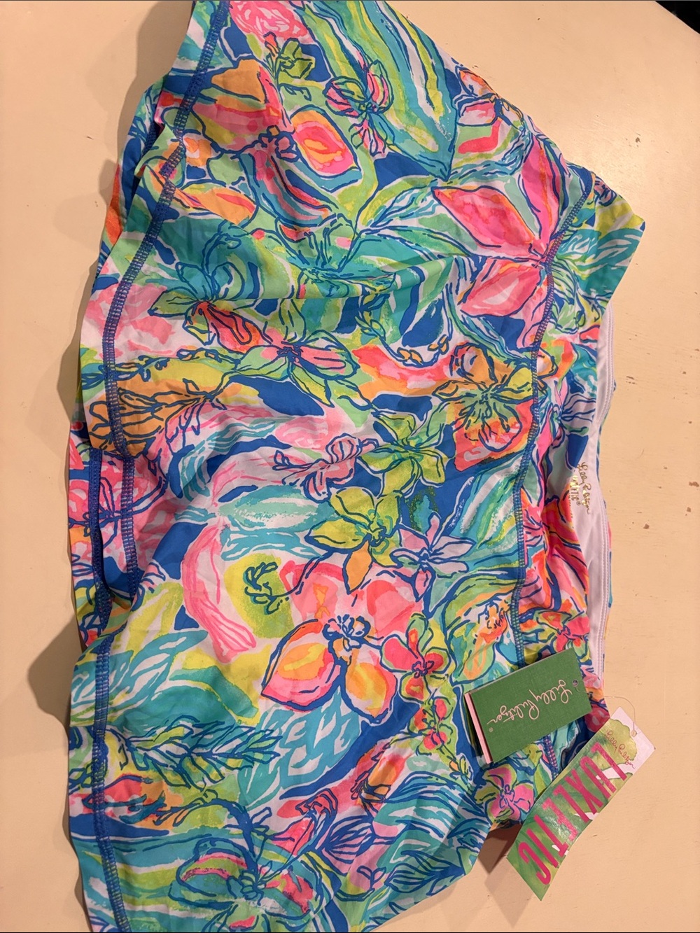 NWT Lilly Pulitzer Aila Luxletic Skort Surf Gypsea Large